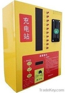 Coin and card type electric bicycle charging electric management