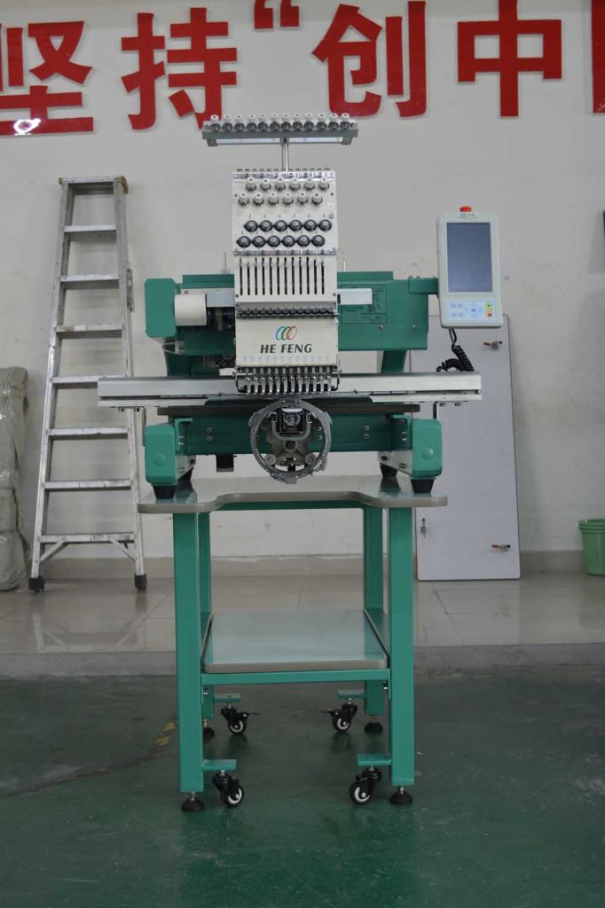 9 needles single head embroidery machine