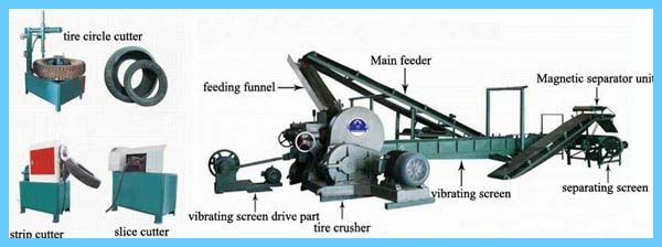 New Saving 1/3 Energy Waste Tire Recycling Crusher with Best Price