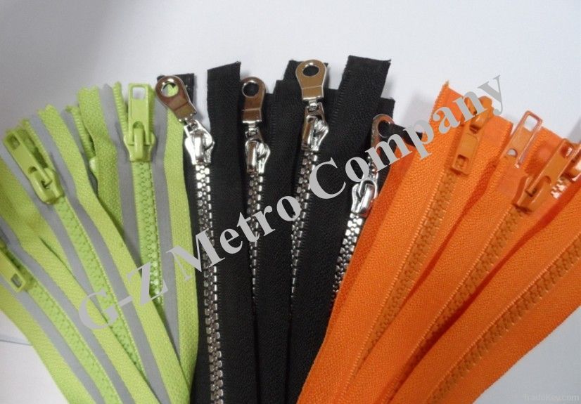 Vislon/Plastic Zipper 