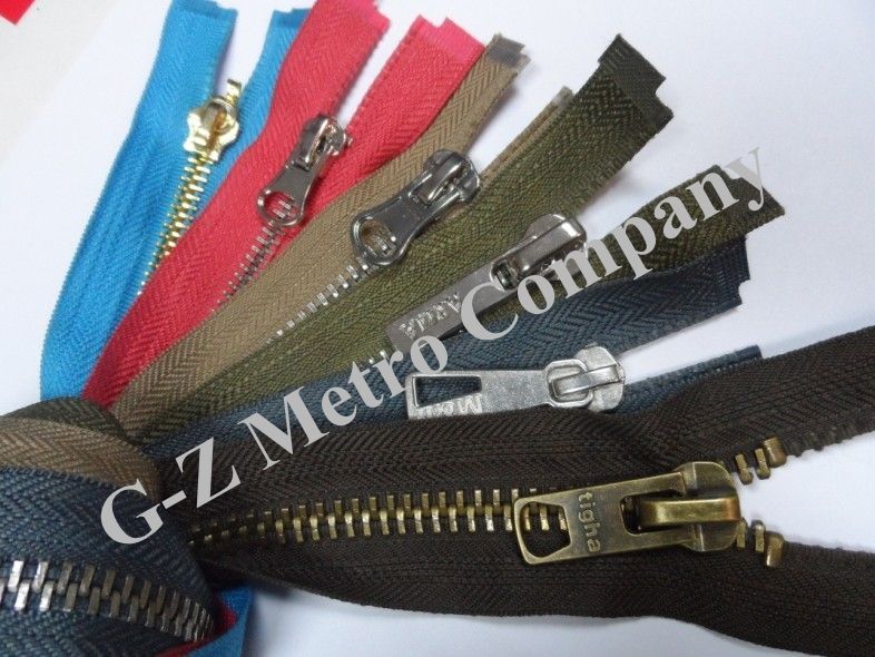 Metal - Brass Zipper 