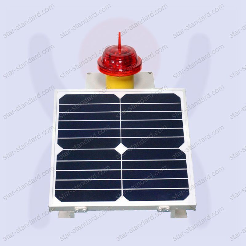 Solar LED Low-Intensity Obstruction Aviation Light Type a Compliance with Icao and Faa