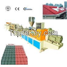 plastic roof tile machine line , glazed tile extrusion machine , plastic roof tiles machine