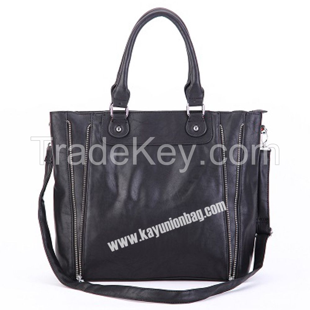 PU Leather Big Bag Fashion Shopping Handbag