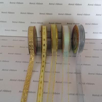 Gold/Silver Metallic ribbon 6mm
