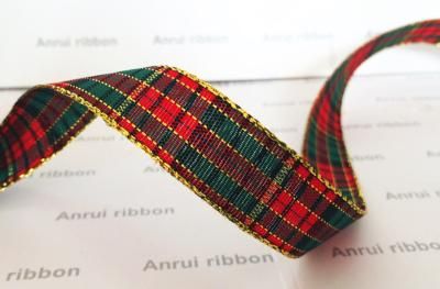 Christmas plaid ribbon