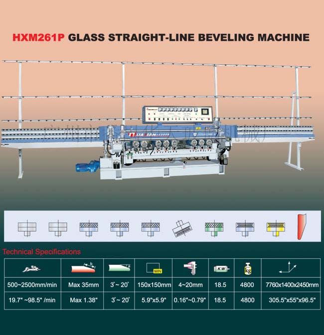 HXM261P Glass Straight-Line Beveling Machine