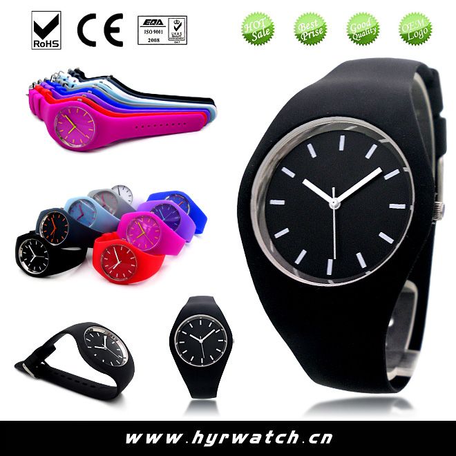 Silicone wrist watch 2014 new products
