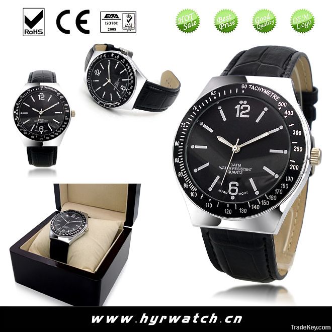 japan movt quartz watch stainless steel back