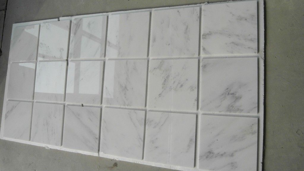 white marble tile