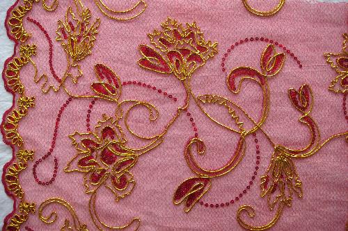 Spangle Line Embroidery Fabric