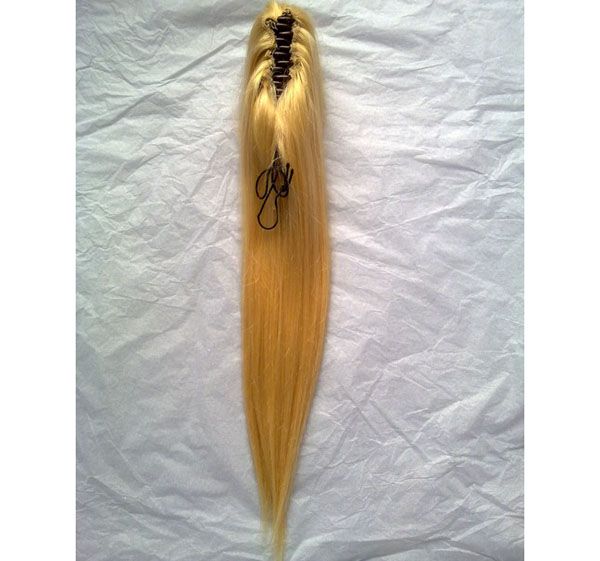 Clamp on Ponytail human hair extensions 