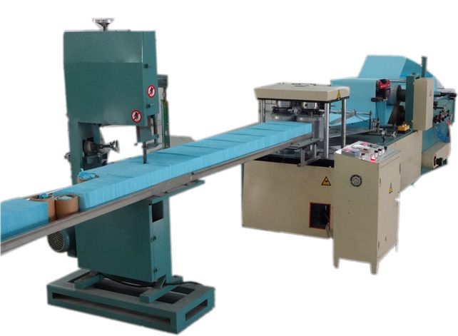 Dental bibs making machine, dental bibs production line