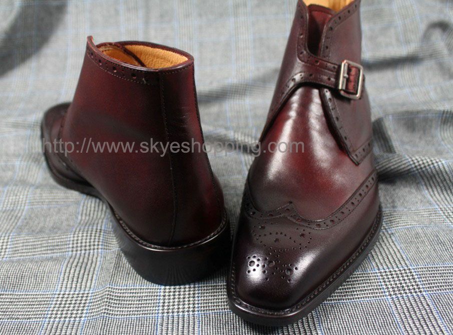 CIEB38 - LEATHER BOOTS FOR MEN'S CLASSIC /CASUAL BRITISH STYLE