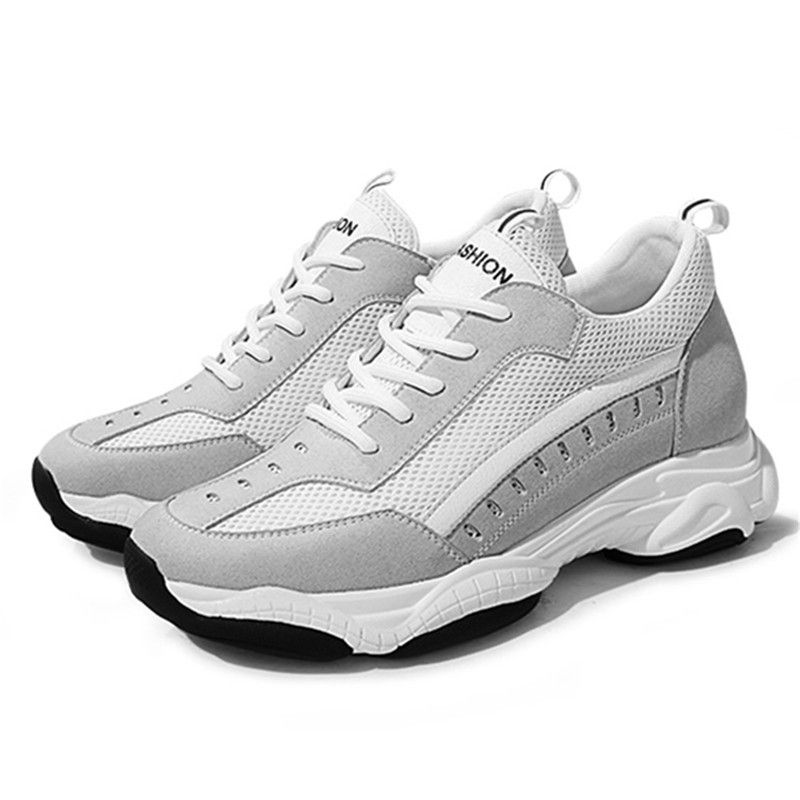 Men's height increasing elevator sport shoes casual running walking sneakers