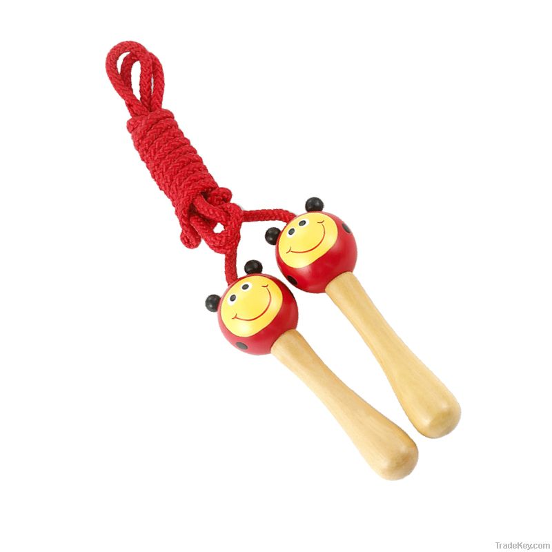 wooden beetle skipping rope(7ft)