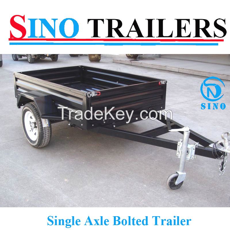 Australian 7x5 Powder Coating Light duty Box Trailer