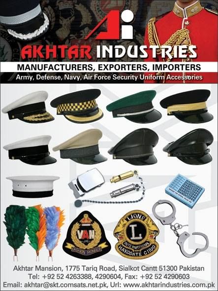 Military uniform accessories.