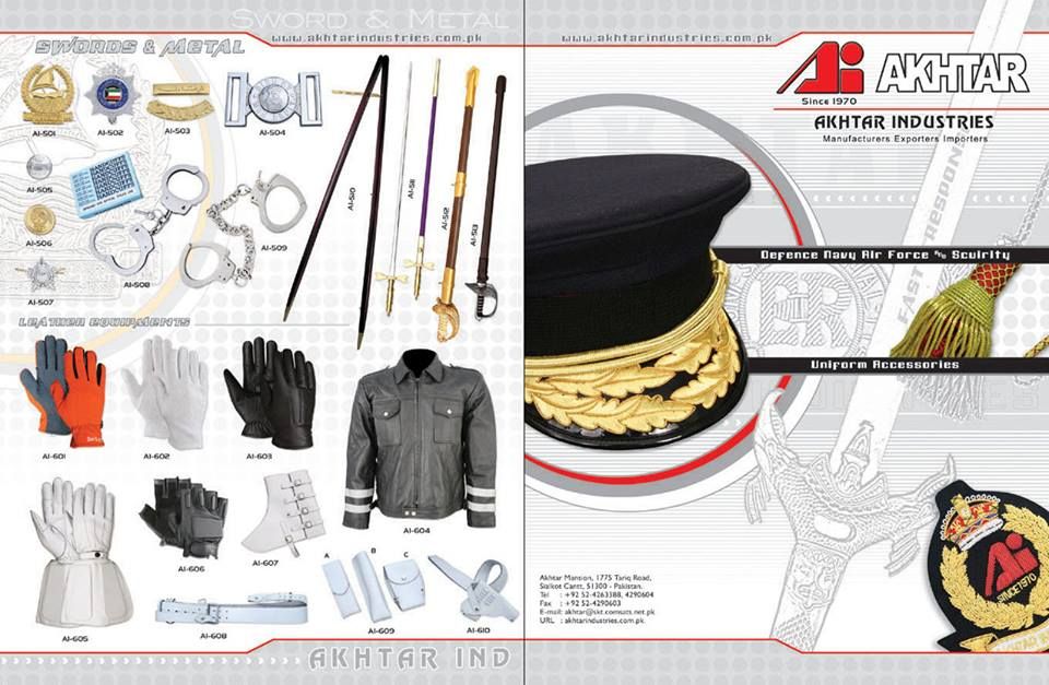 Military uniform accessories.