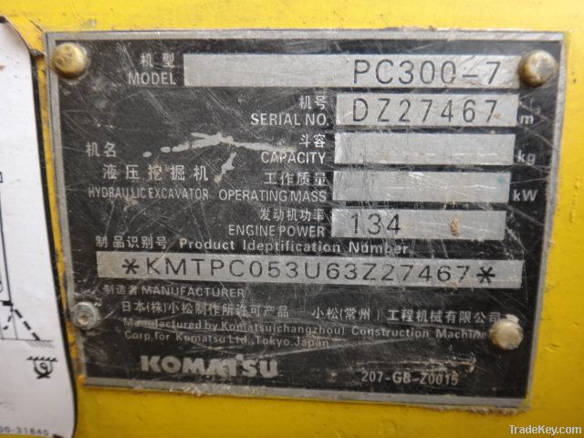 Used Komatsu Pc300-7 Excavatorused