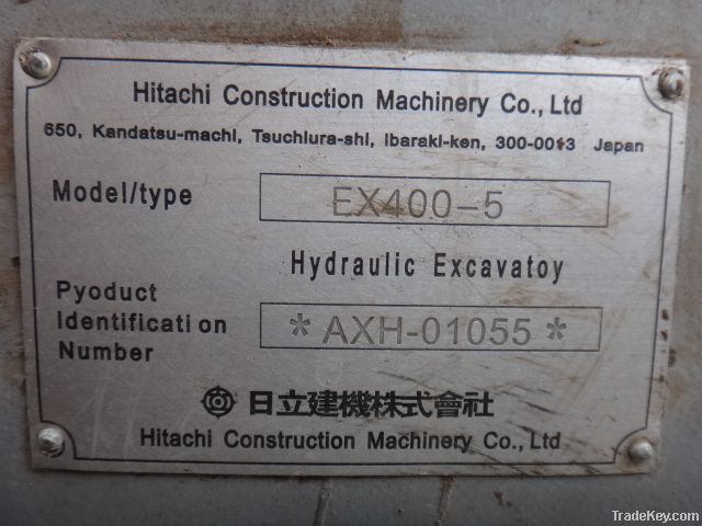 Used Hitachi Ex400-5 Hydraulic Excavator