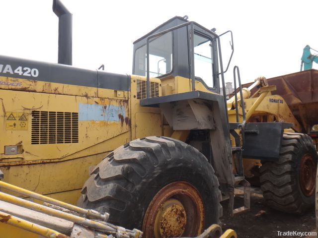 Used Komatsu Wheel Loader Wa-420