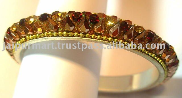 lac bangle (crystal bangle) pure brass