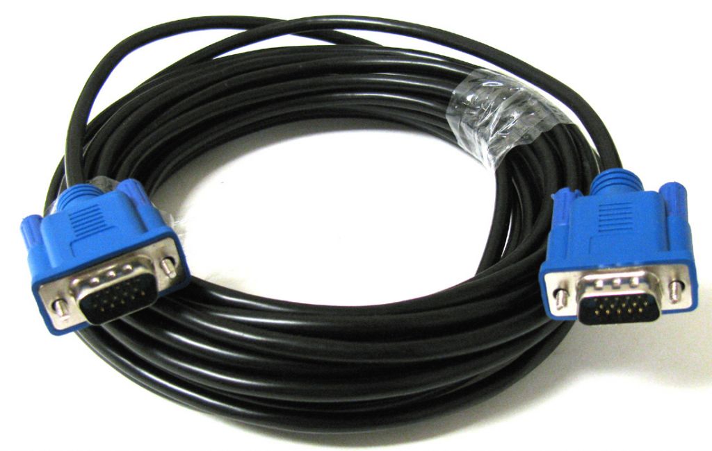 25FT 25 FT 15 PIN SVGA SUPER VGA Monitor M Male 2 Male Cable BLUE CORD FOR PC TV