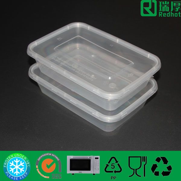 Microwaveable Plastic Lunch Container 500ml