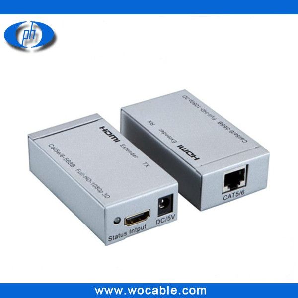 HDMI Extender by Single CAT5e/6 lan cable over to 60meter 1080P