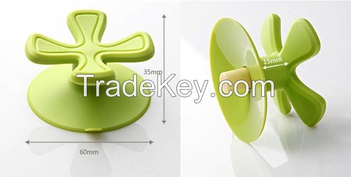 TPU Four-leaved Clover Suction Hooks