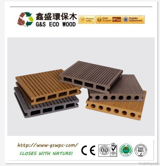 100% recycle  WPC decking floor with high quality