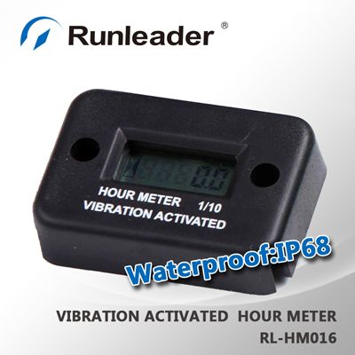 Waterproof Vibration digital wireless hour meter for industry Any engine -- ATV Motorcycle snowmobile pit bike jet engine