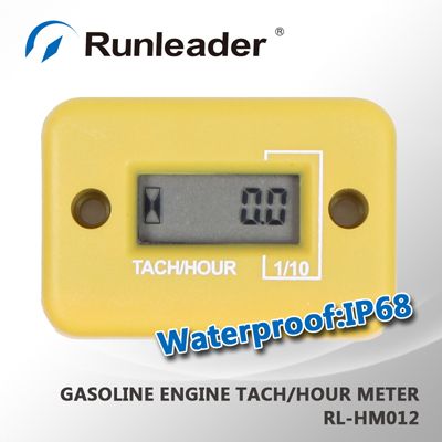 IP68 waterproof digital Hour meter tachometer tach digital hour meter for 2 or 4 stroke gasoline engine