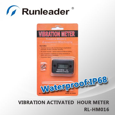 Waterproof Vibration digital wireless hour meter for industry Any engine -- ATV Motorcycle snowmobile pit bike jet engine