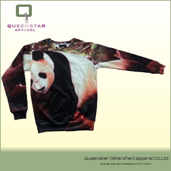 sublimated cute panda Sweater