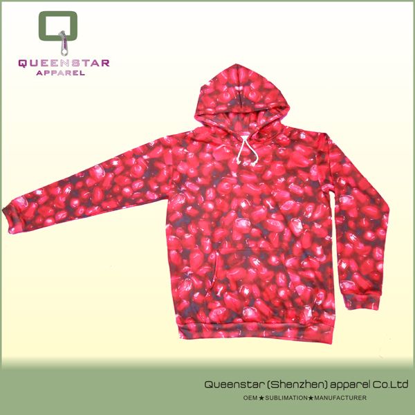 Custom Best Seller Sublimated Red Hoodies