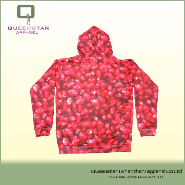 Custom Best Seller Sublimated Red Hoodies