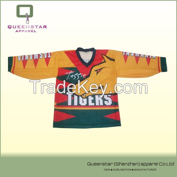  100% polyester  ice hockey jersey 