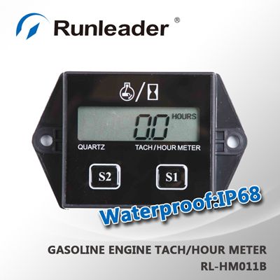 IP68 waterproof tachometer suitabe to 1-2-4 stroke engine