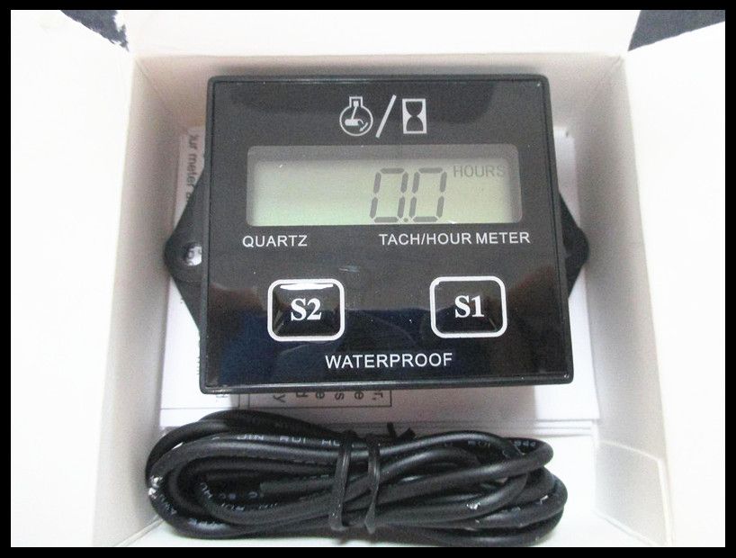 IP68 waterproof tachometer suitabe to 1-2-4 stroke engine