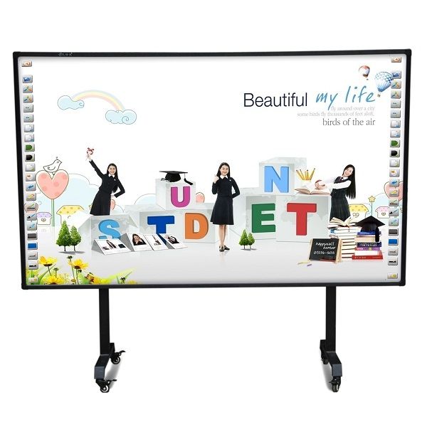 School equipment IR multitouch touch screen 82" interactive whiteboard