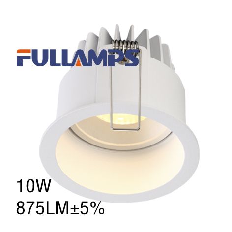 Aluminum housing COB 10W recessed ceiling down lamp