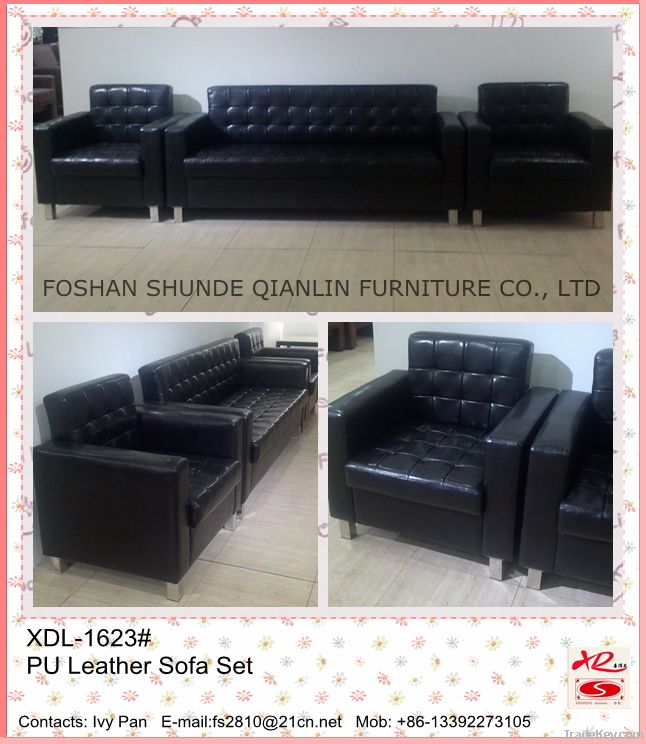 2014 New Design Modern PU Leather Sofa Set