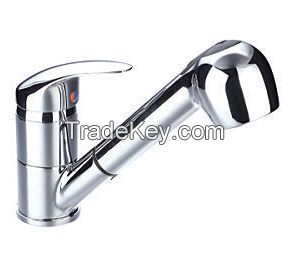 Pull-out kitchen mixer