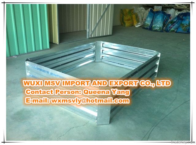 Detachable Corrugated galvanized or prepainted steel raised garden bed