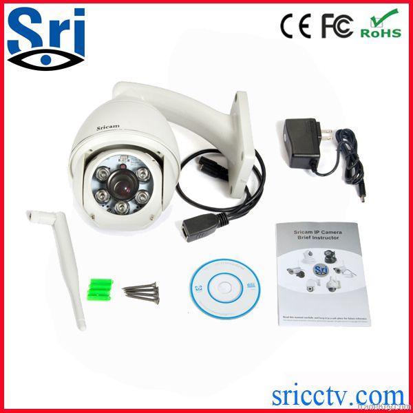 Sricam outdoor 10 times auto motion zoom dome PTZ camera
