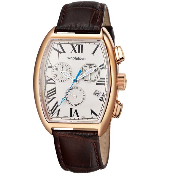 2014 new vogue quartz leather strap watches 