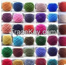 multi color acrylic knitting yarn