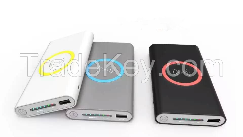 Wireless Charger Powe Bank (8000mAh) With USB TYPE-C(Perfet for Samsung N7 XIAOMI5
